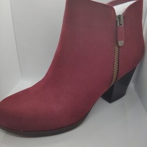 Style & Co. Rich Red Ankle Boots